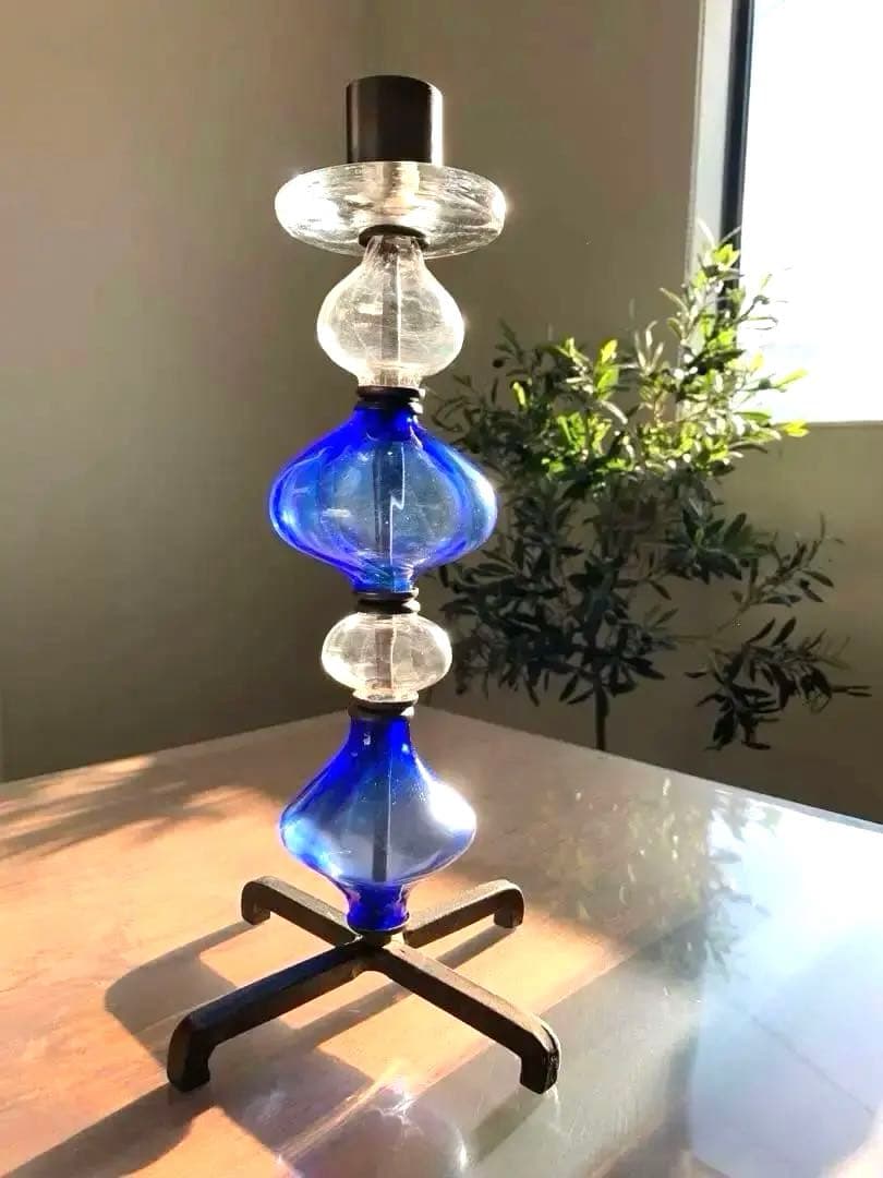 エリックホグラン　キャンドルホルダー　4連 大型　十字脚　北欧ビンテージ