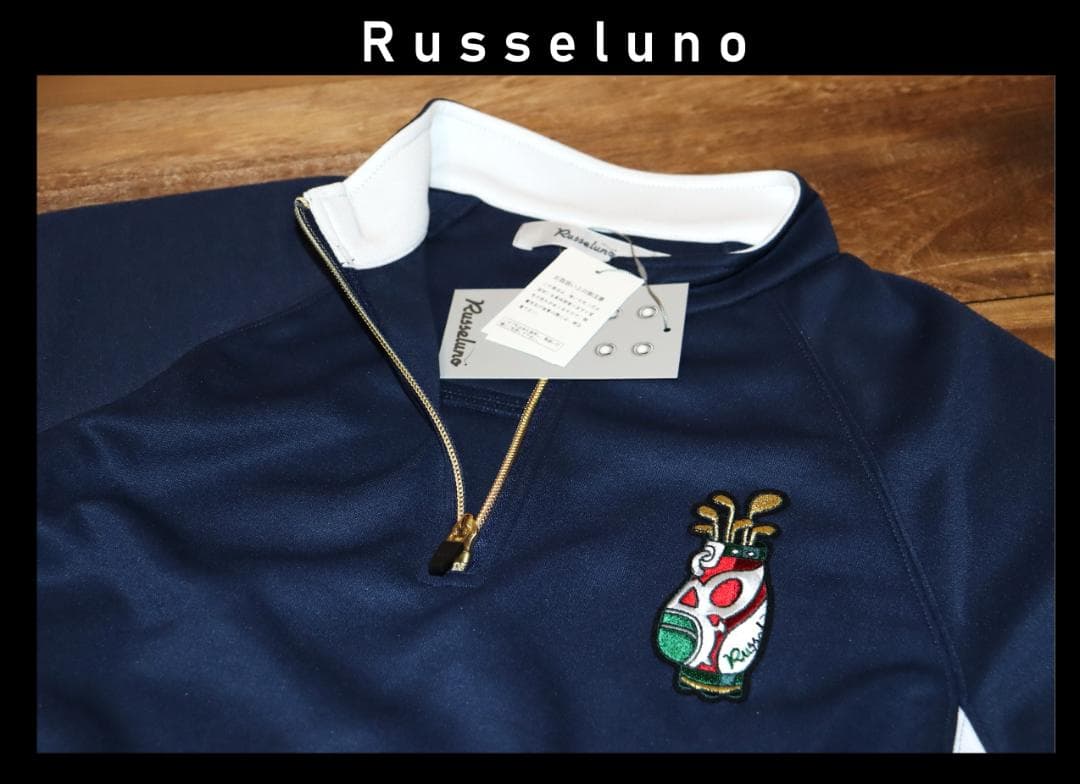 新品 ラッセルノ ハーフジップ モックネックシャツ (4/M)　Ⓗ