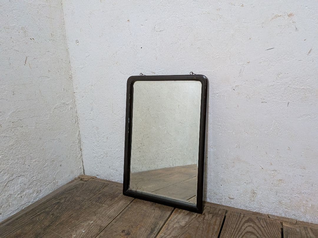 1126 ③アンティーク　大正ロマン　ウォールミラー　壁掛け式　鏡　姿見　レトロ