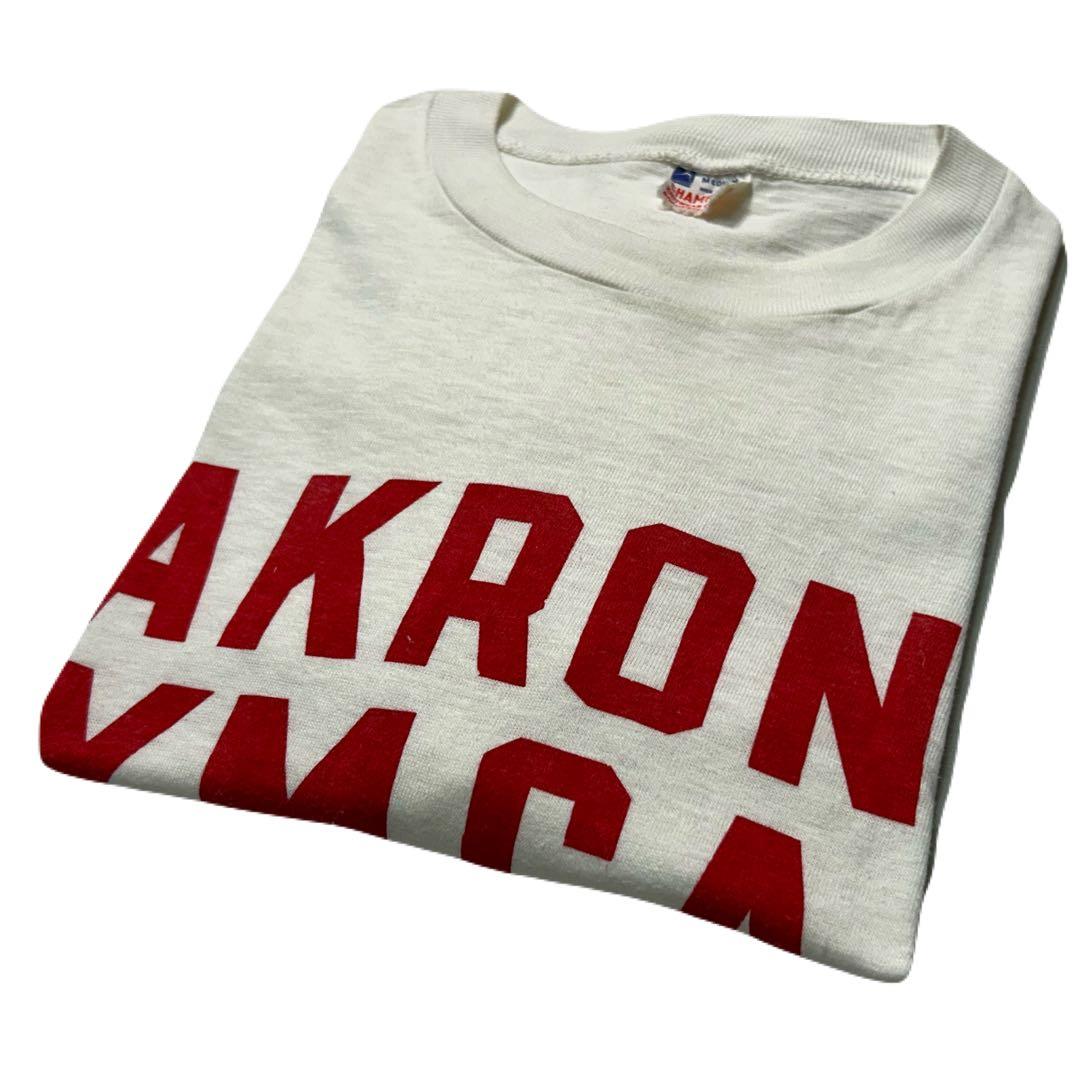50s Vintage Champion YMCA 染み込み ランタグ tシャッ