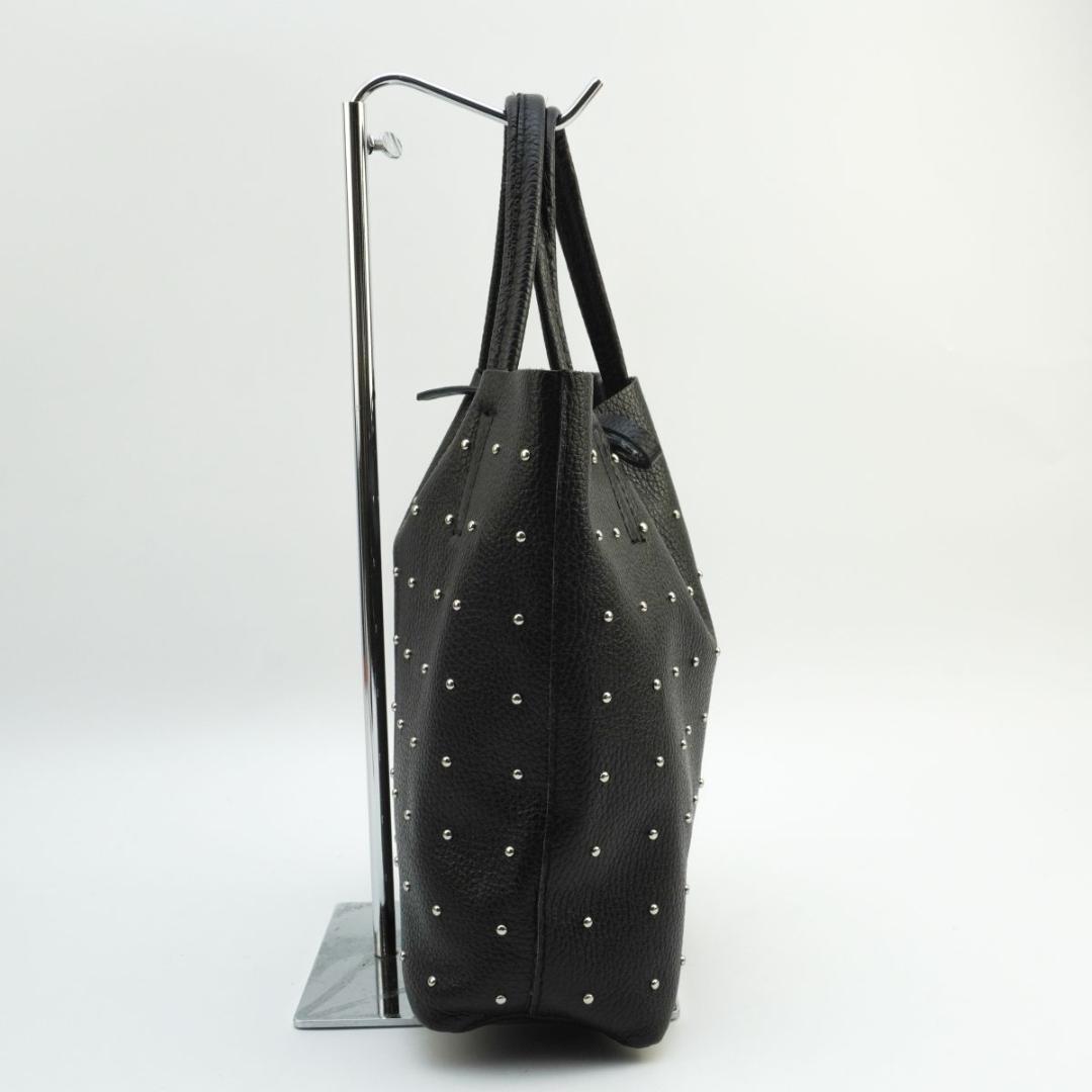 MARLON FIRENZE 2wayスタッズレザーバッグ ブラック@KH50