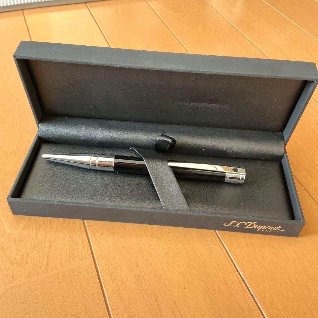 S.T. Dupont ボールペン 黒 メタル