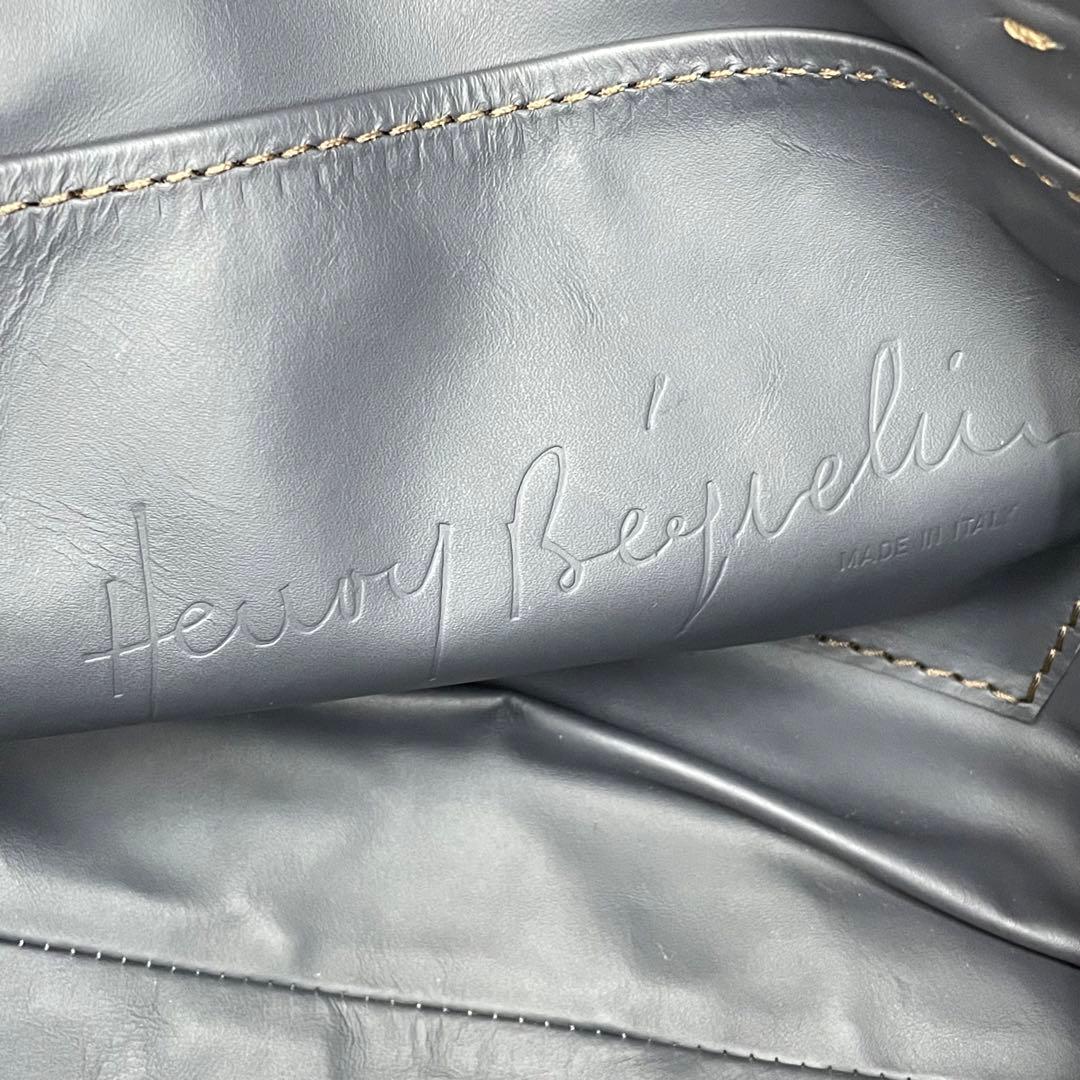 【美品】エンリーベグリン HENRY BEGUELIN レザー ショルダーバッグ