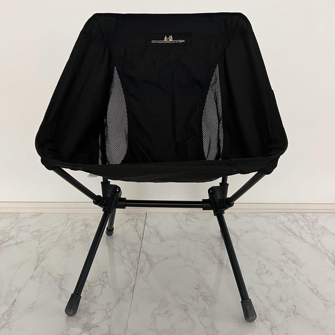 オガワ　ツーアングルチェアS　椅子　アウトドアチェア　キャンプ　ペア　黒