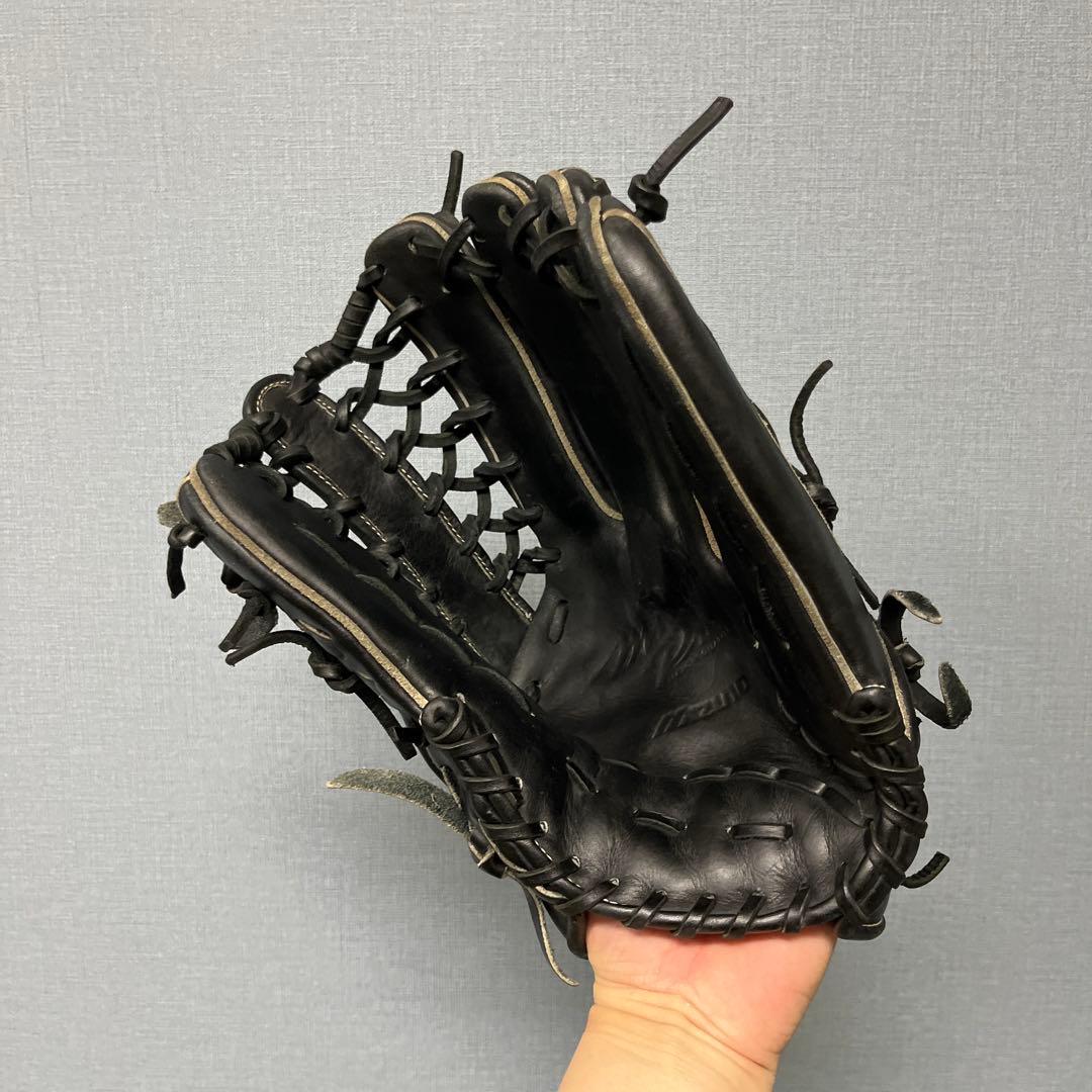 1104 ミズノプロ 型抜群 即戦力 美品 軟式 外野手用グローブ