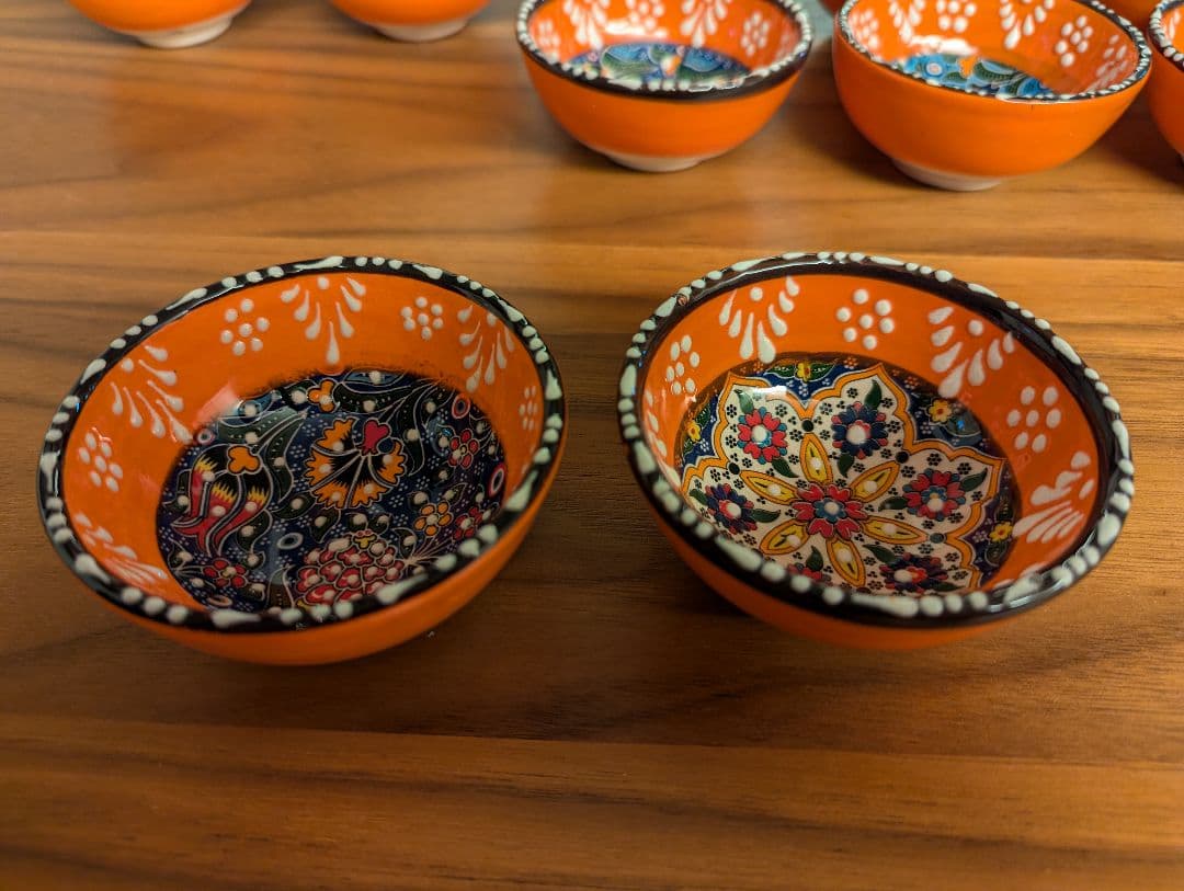 キュタフヤ小皿　小物入れ　陶器　トルコ製　伝統工芸品　10個セット