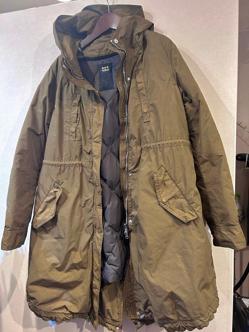 TATRAS ダウンライナーモッズコート オリーブ