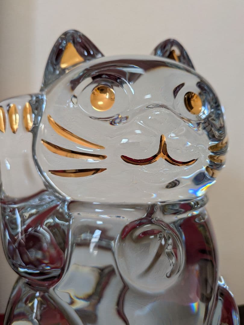 バカラ 特大Lサイズ招き猫 クリスタル Baccarat