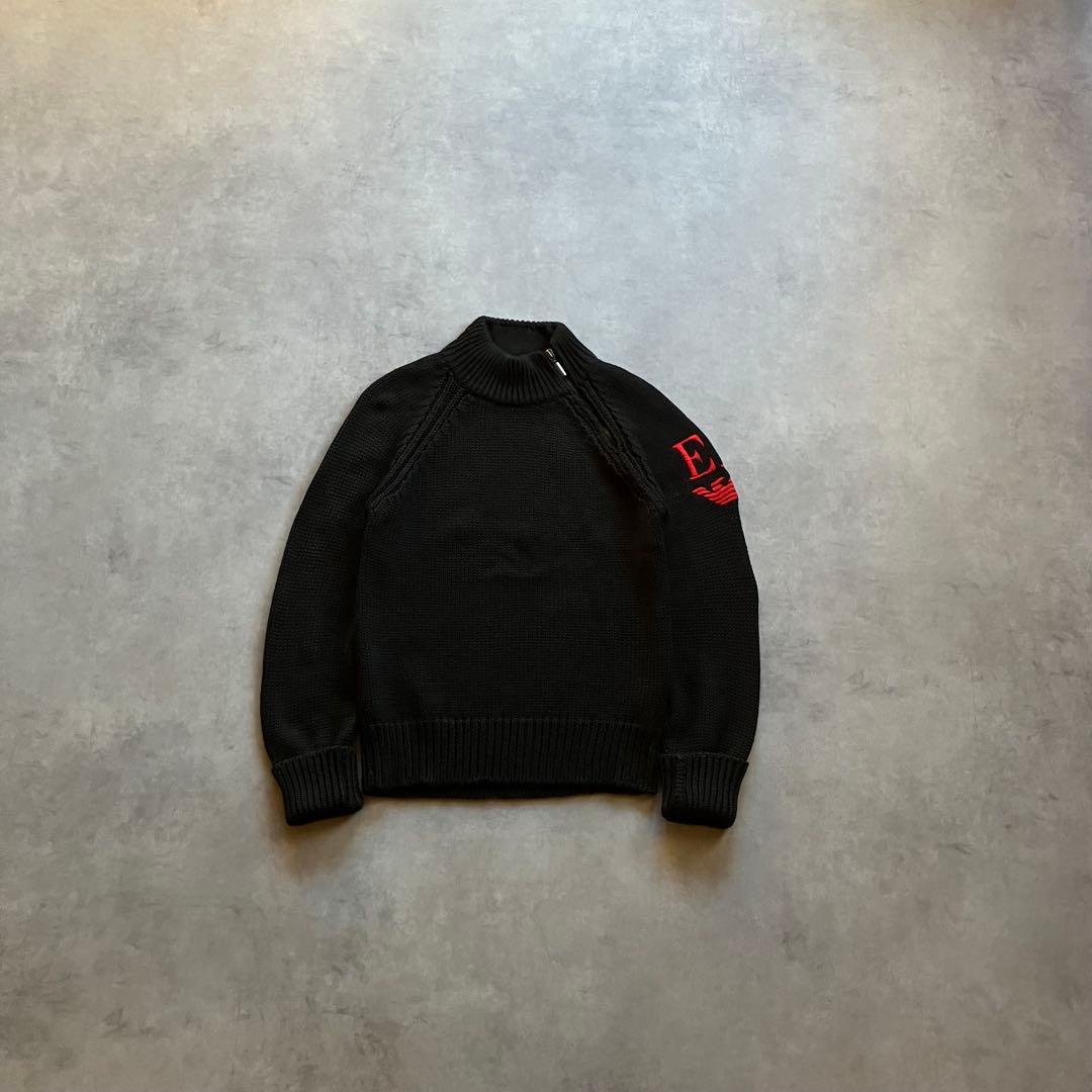 トップス 00s archive emporio armani knit sweater