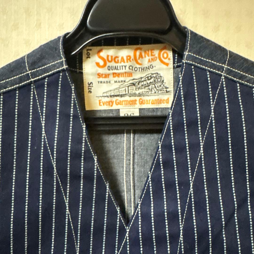 SUGARCANE ウォバッシュストライプ ベスト 未使用 36