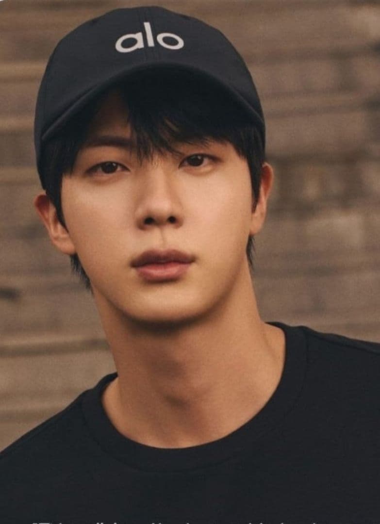 [専用ページ]BTS JIN着用alo yogaキャップ帽子 韓国正規品新品黒