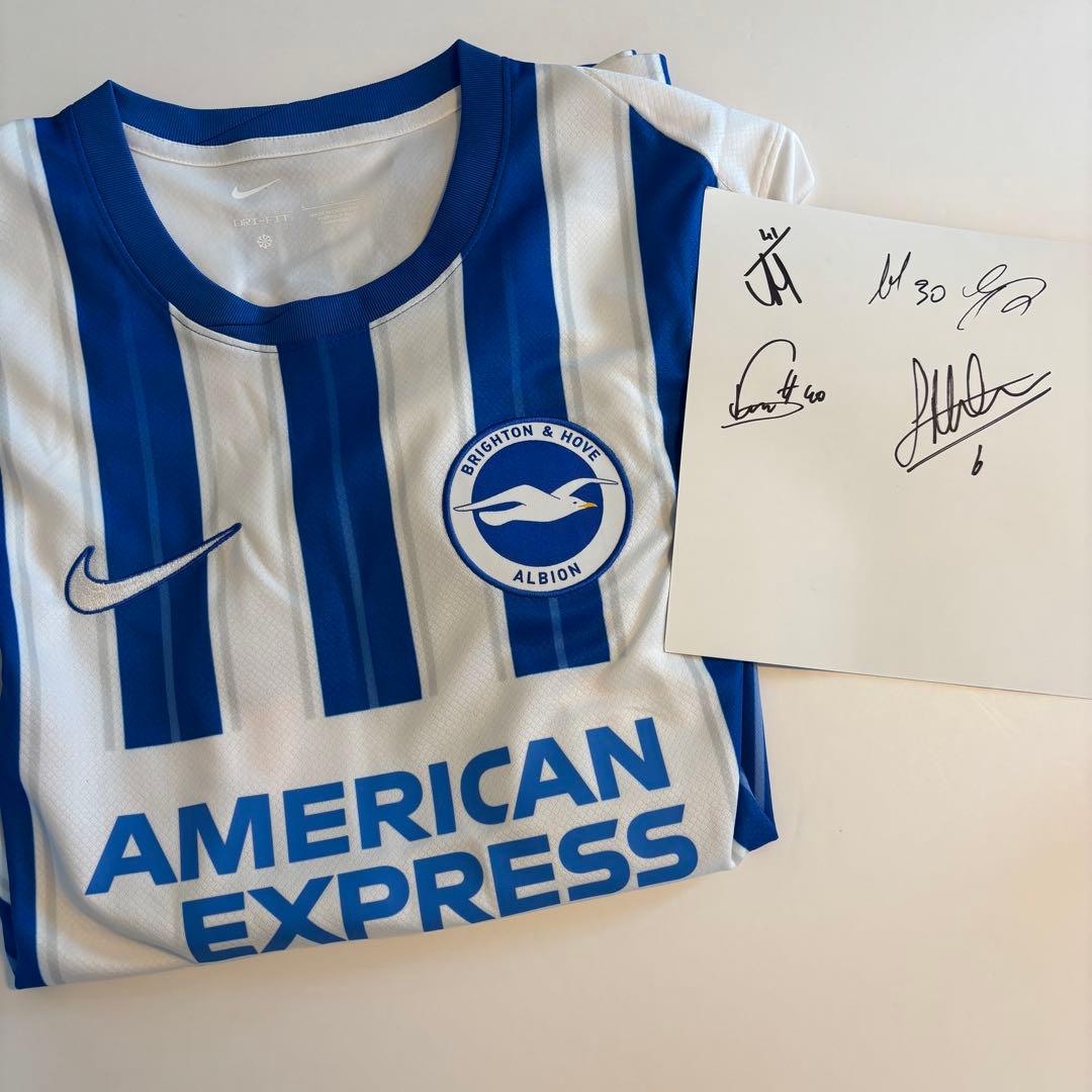 Brighton & Hove Albion　ブライトン三笘サイン付