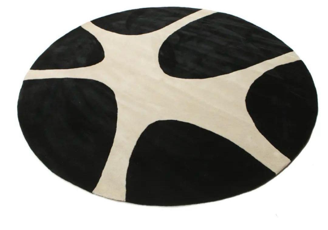 【定価17万】RUGVISTA 円形 サークル ウール ラグ　絨毯　225cm