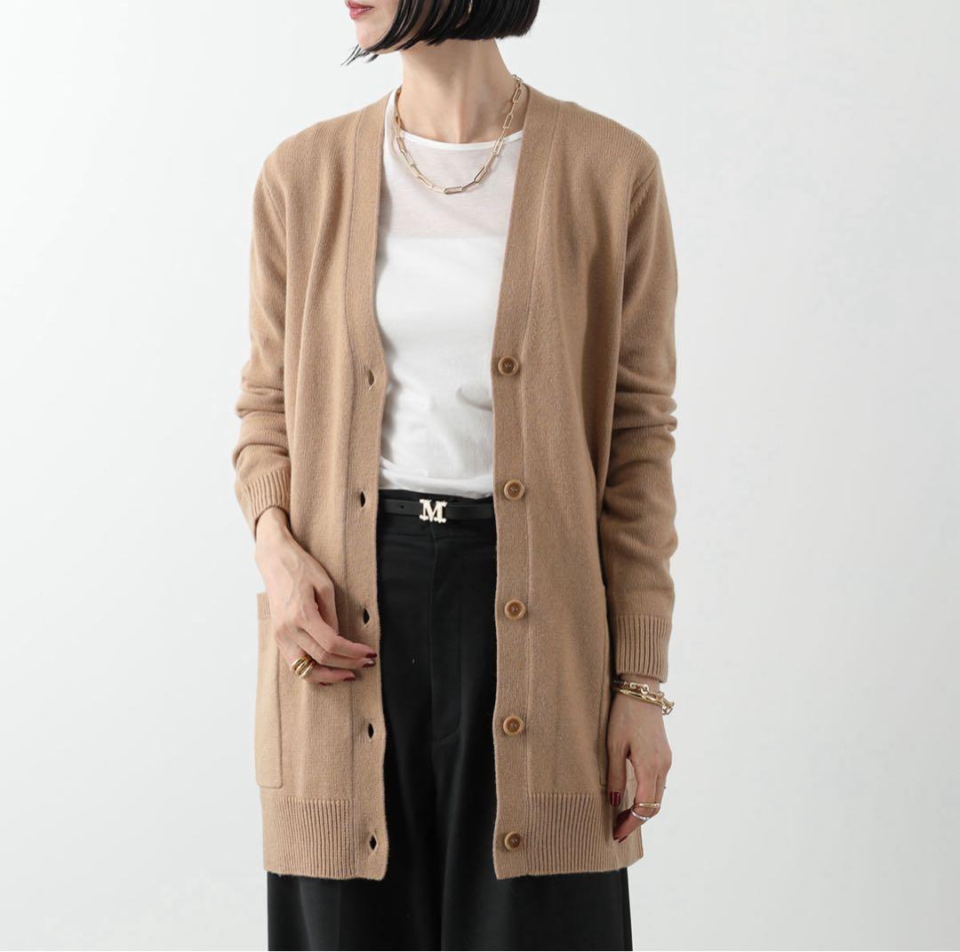 新品MAX MARA マックスマーラ カーディガン1951 キャメル L