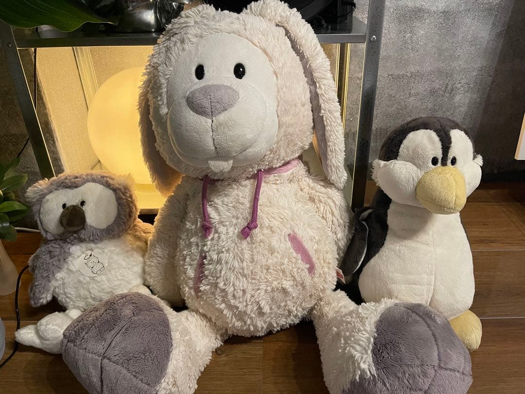 【生産終了】【美品】【特大】NICI ニキ ユキウサギ ぬいぐるみ