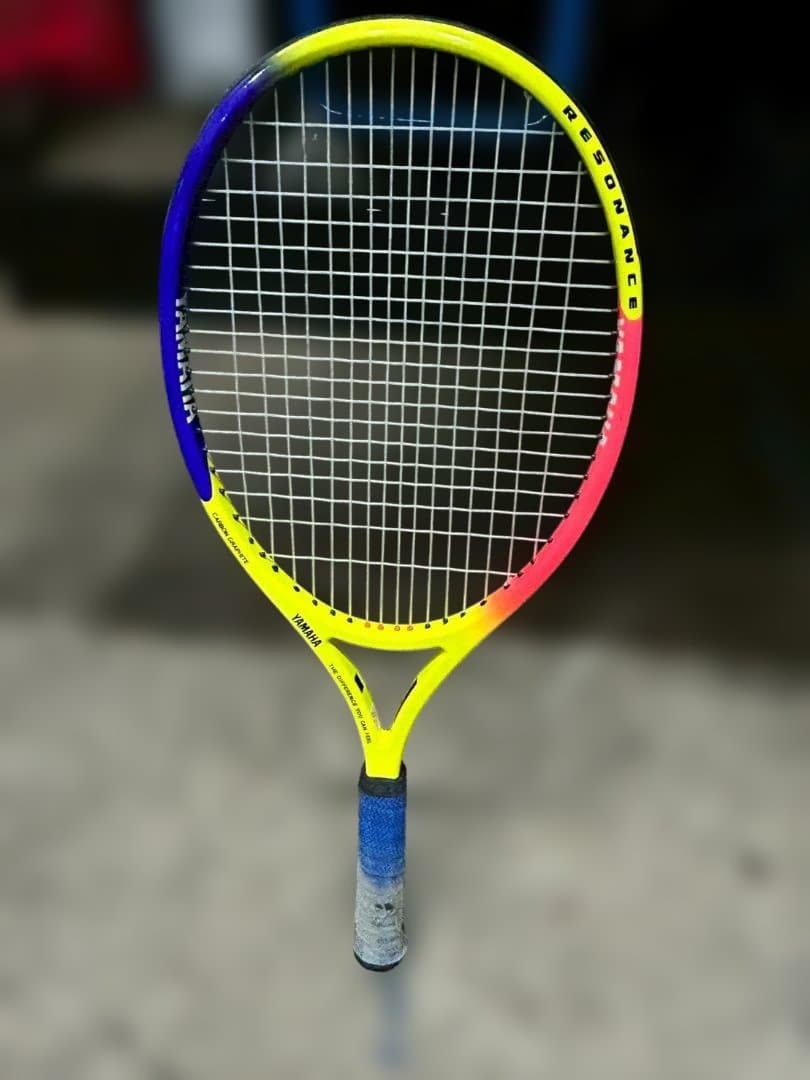 売切り レア品 蛍光黄緑？黄色？　YAMAHA EX-110 硬式テニスラケット