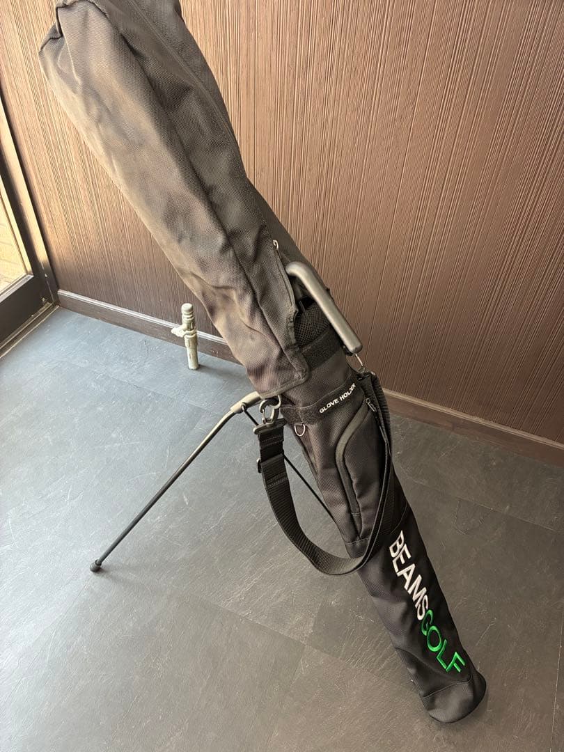 未使用 BEAMS GOLF スタンド式キャディバッグ 黒