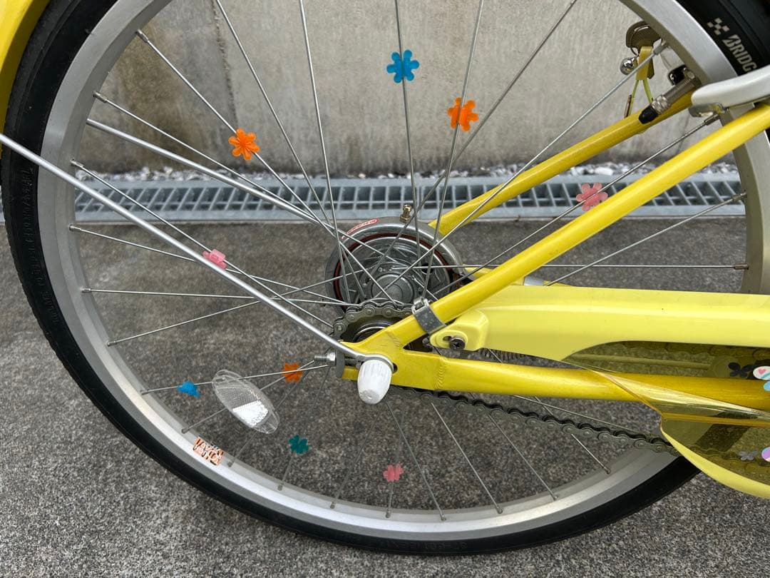 ブリヂストン　ジュニア自転車　エコパル　22インチ　イエロー　岐阜県多治見市