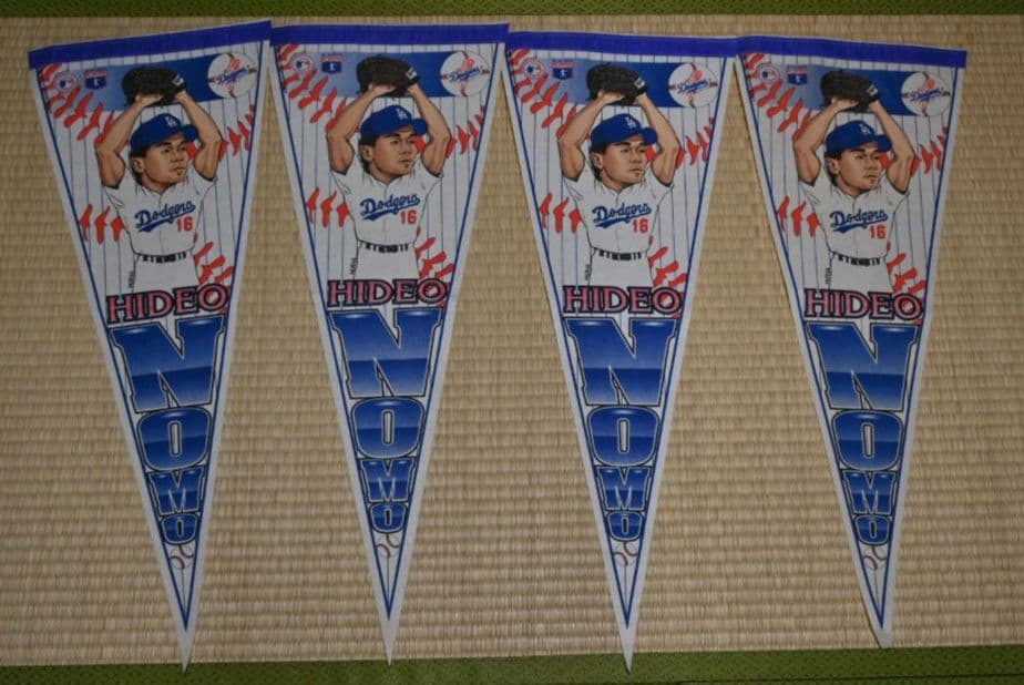 野茂英雄ペナント4枚