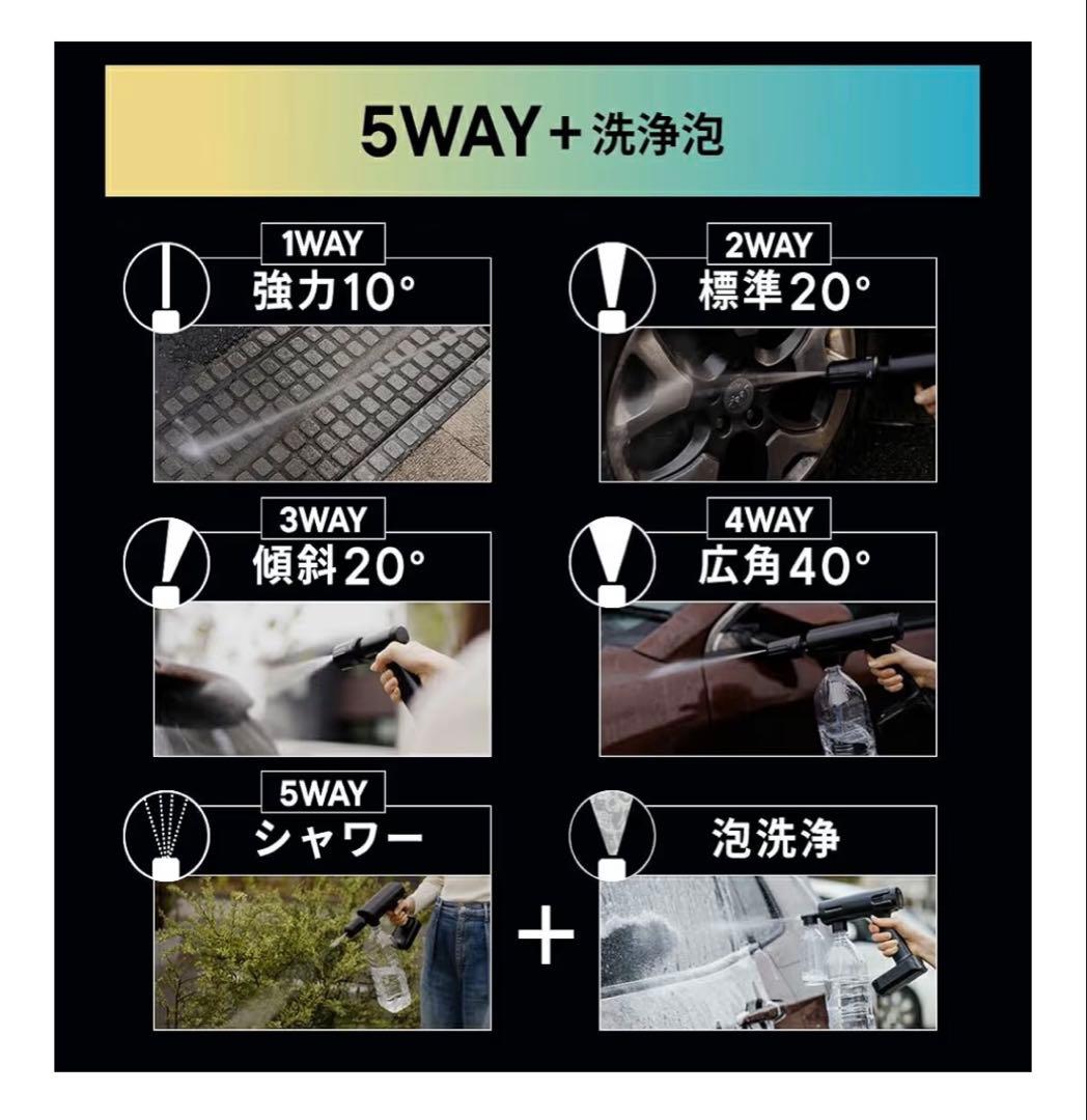 ワイヤレスハンディ高圧洗浄機