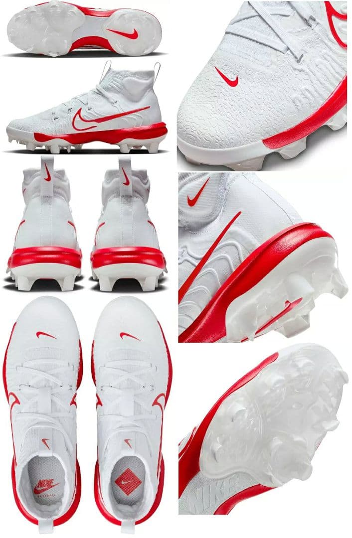 ナイキ 野球スパイク アルファハラチNXT MCS ホワイト×レッド27.5cm