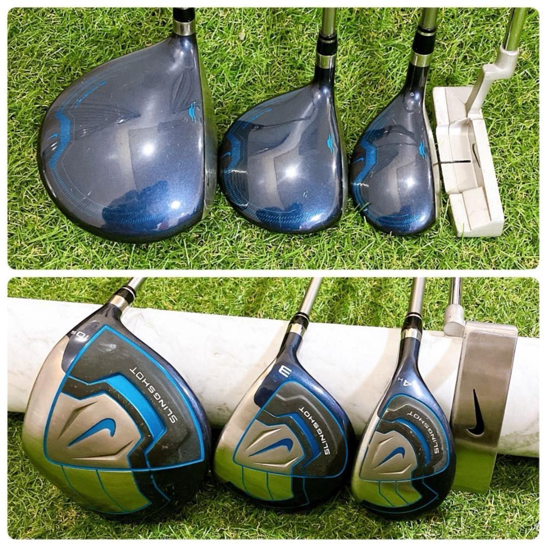 大人気 ナイキ スリングショット メンズゴルフセット 11本 初心者 右