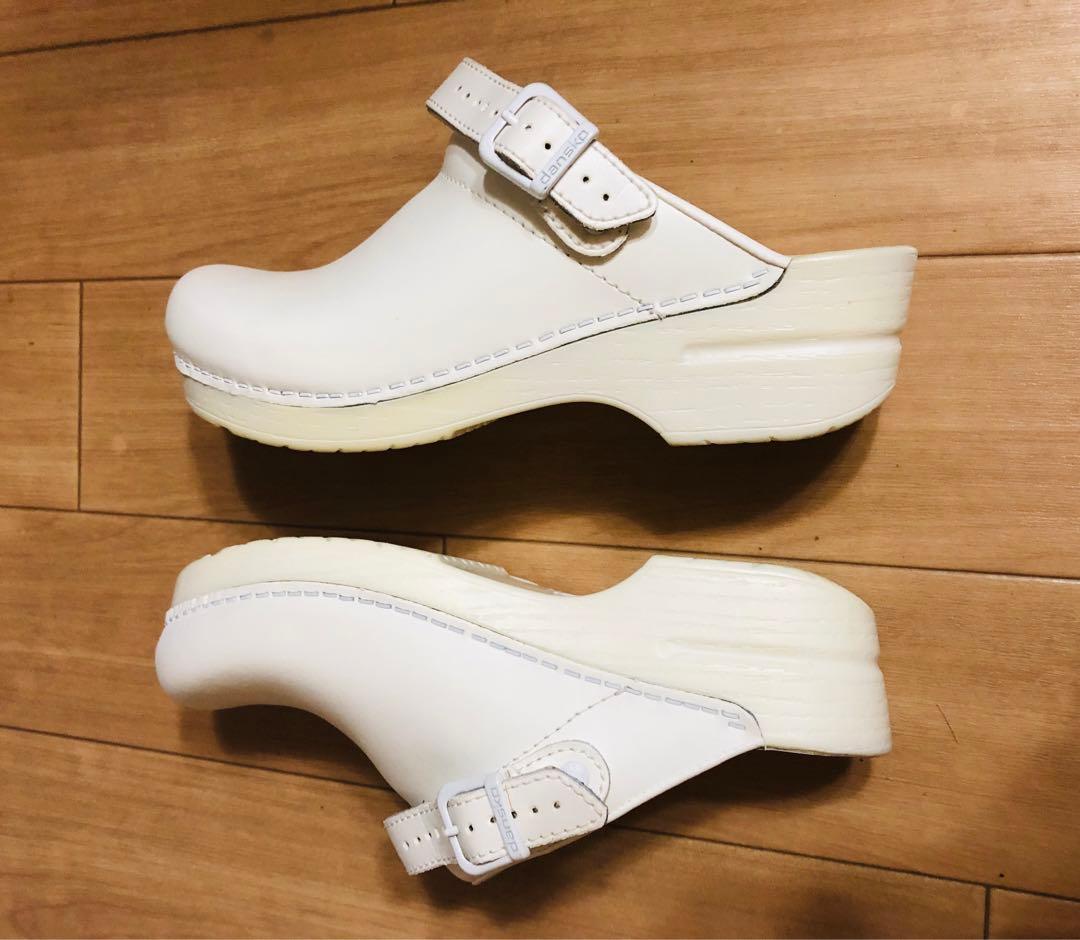 【極美品】Dansko ダンスコ ホワイト クロッグバックストラップ 元箱有