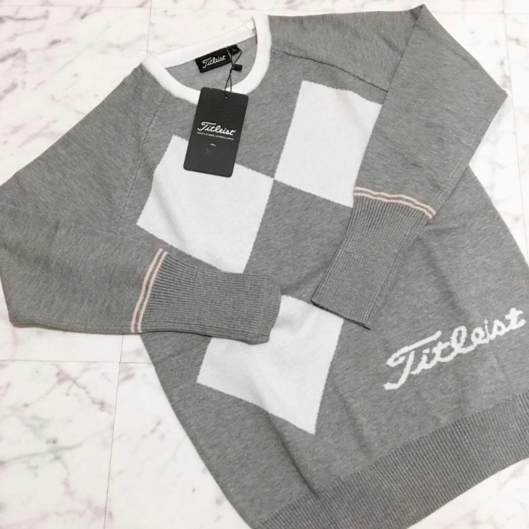 新品未使用 ゴルフ タイトリスト レディース ニット セーター 長袖 Sサイズ