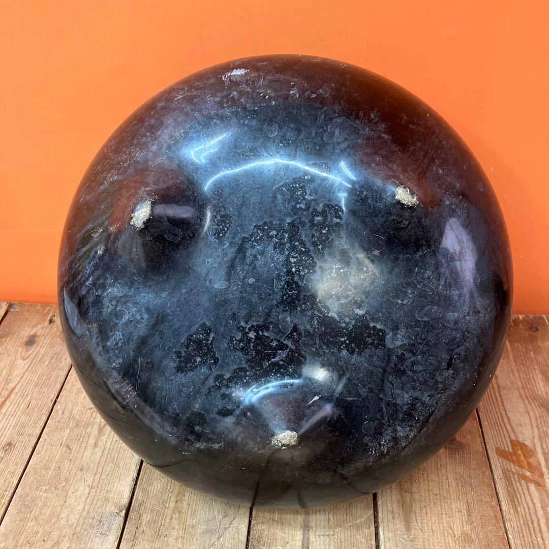 E-2 火鉢 風炉 眉風炉 唐金 青銅 ブロンズ 金属工芸 三つ足 骨董 古道具