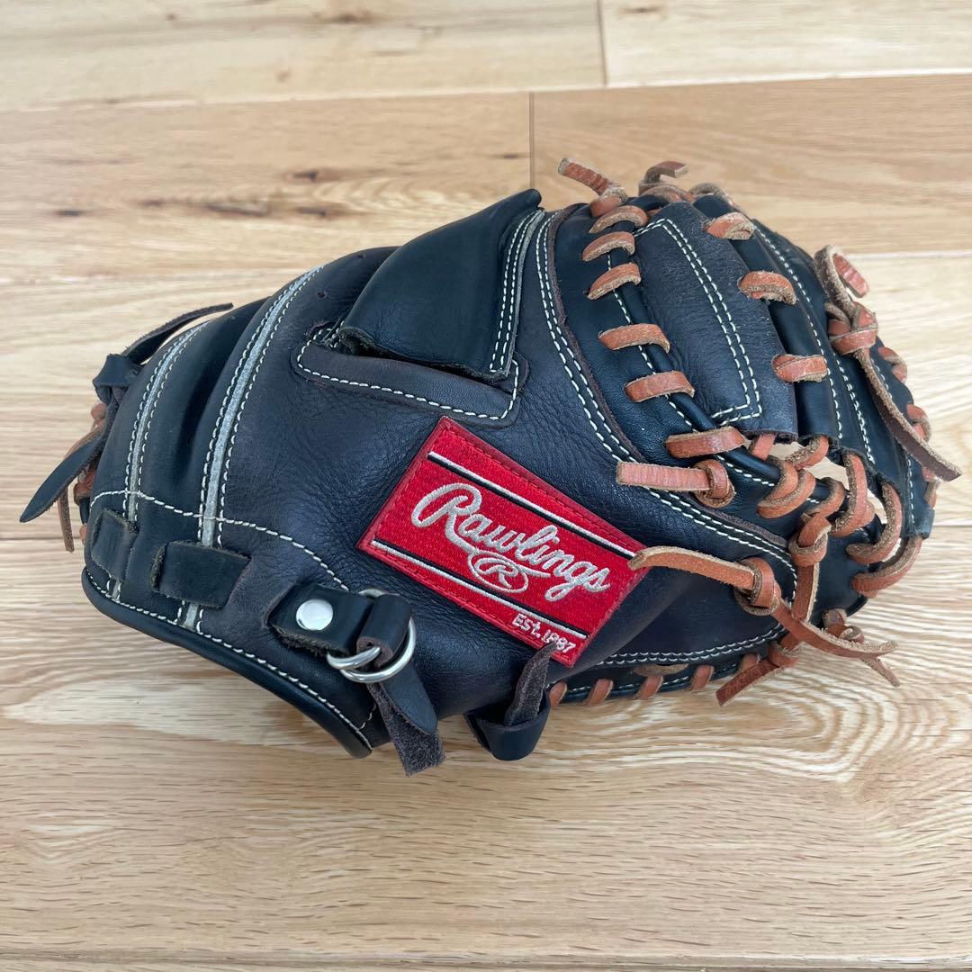Rawlings ジュニア 軟式 キャッチャーミット 黒 GJ6FG2AF
