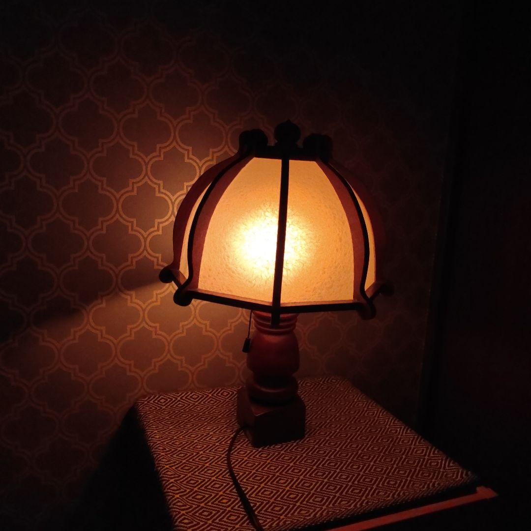 美品　レア北海道民芸家具店　レトロなアンティークランプ