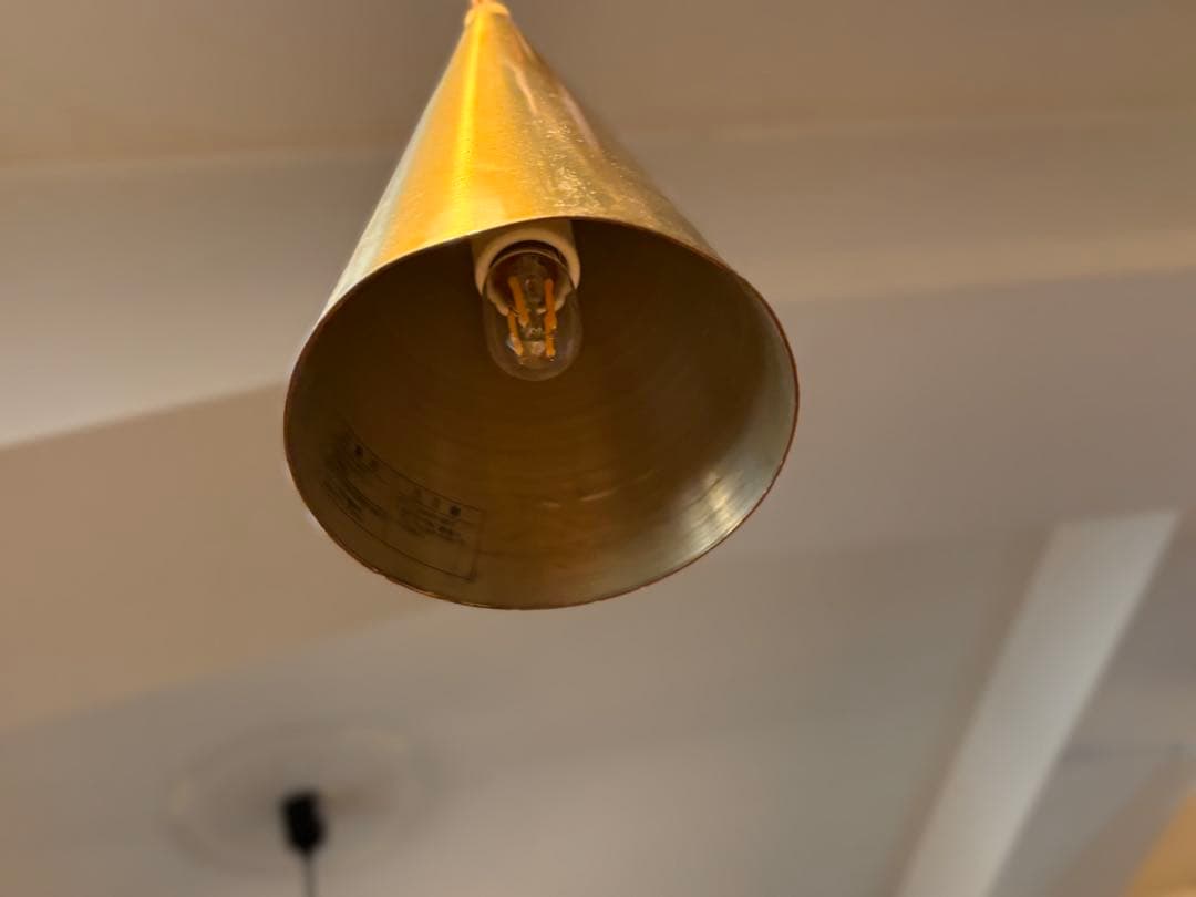 【3個セット】APROZ ペンダント照明 E17 真鍮色