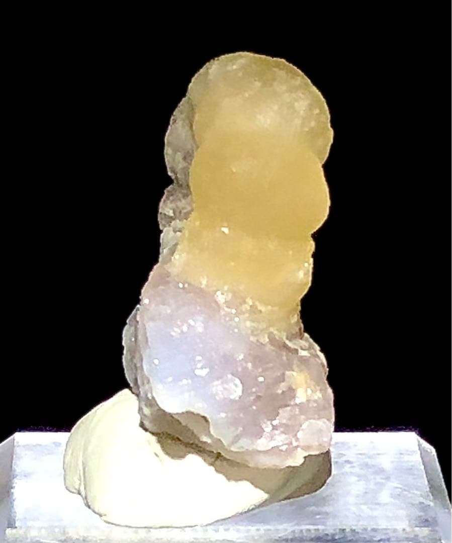 【珍奇鉱物】インド　フローライト　ポンデリングフローライト　母岩付き