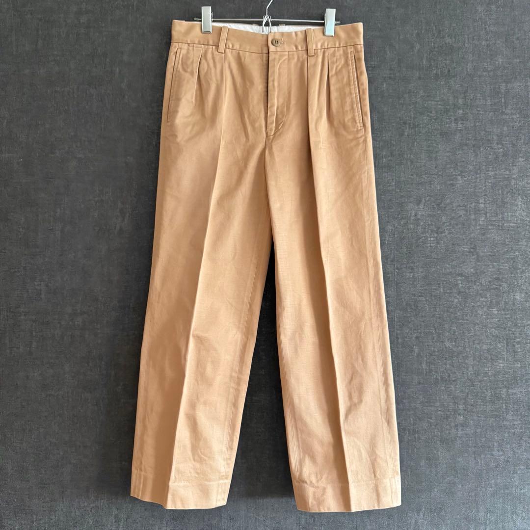 BLAMINK タックテーパード パンツ スラックス チノパン コットン