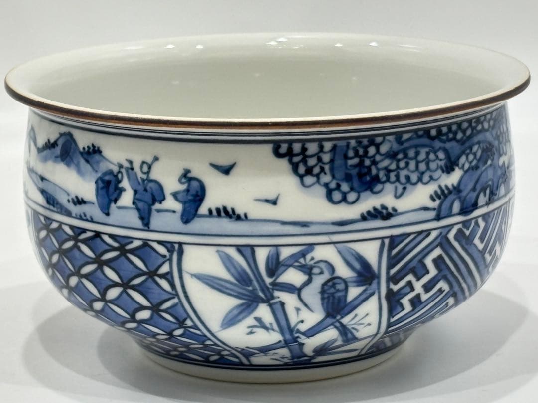 茶道具 祥瑞皆具 染付 白凰造 皆具 共箱