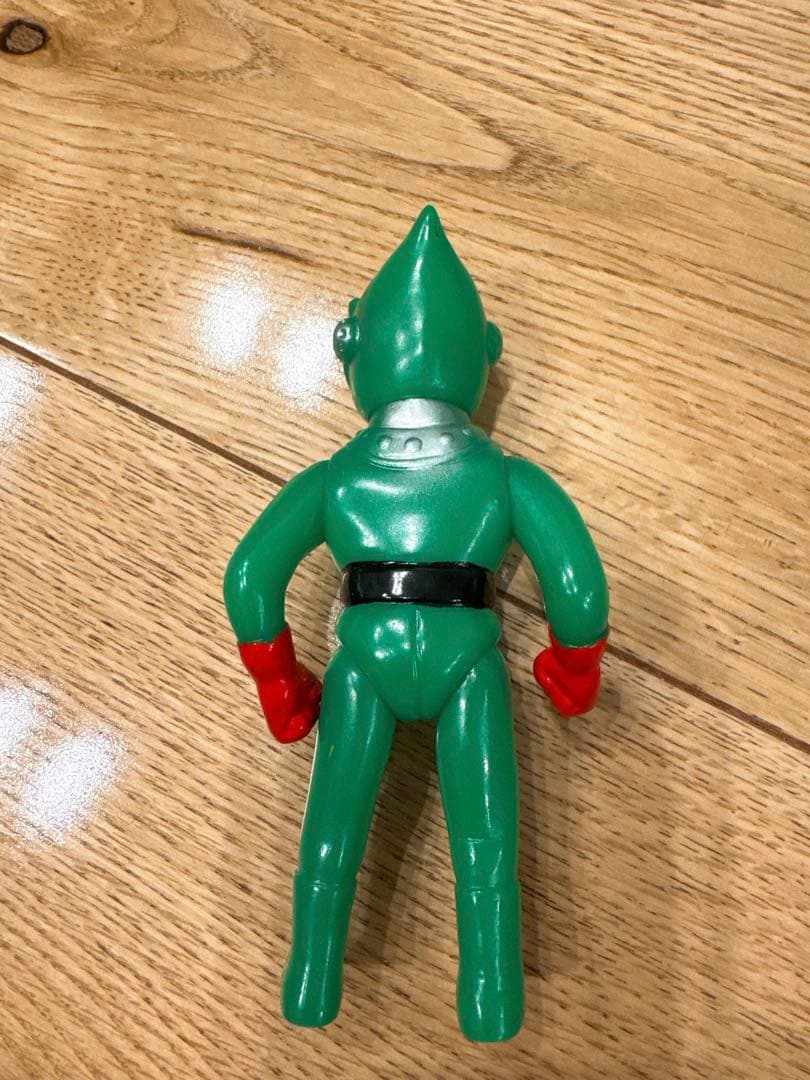 美品♡ぶたのはな　ソフト焼き玩具 サンダーマスク 緑成型/赤グローブ