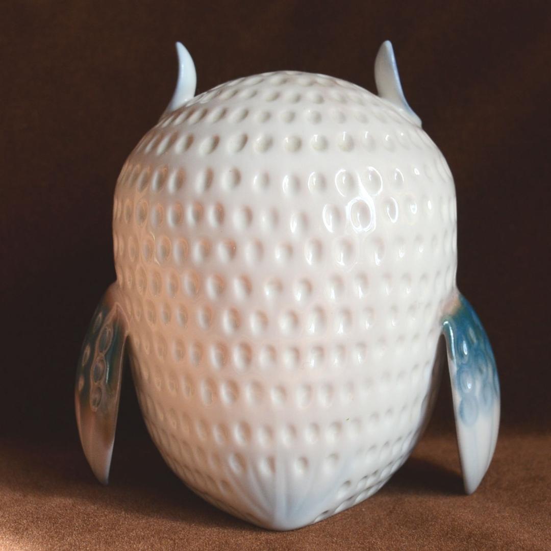 ヴィンテージ ハンガリー アクインクム ポーセリン　ふくろう　磁器