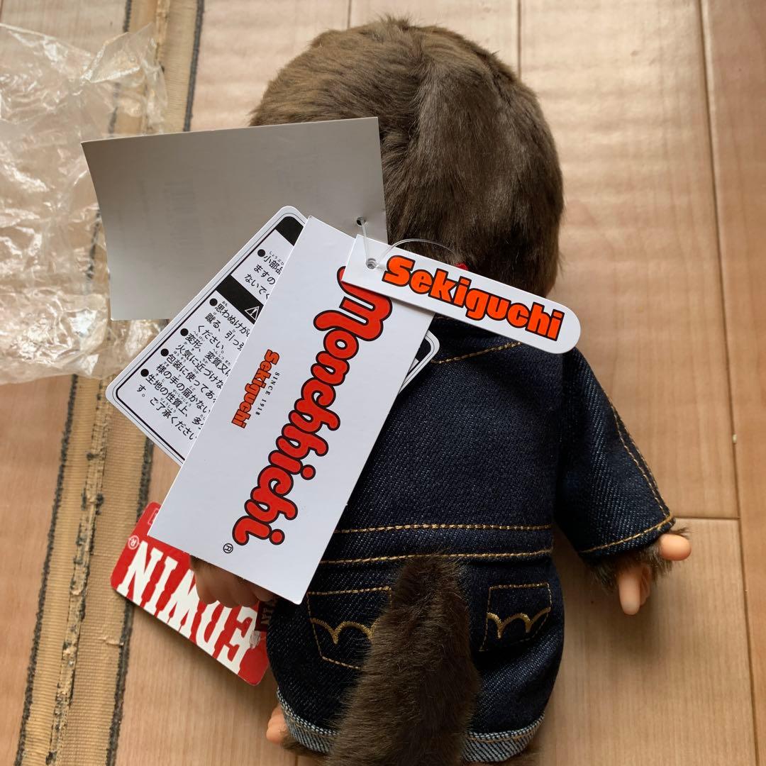 限定　希少品モンチッチ EDWIN コラボ デニム オーバーオールMサイズ