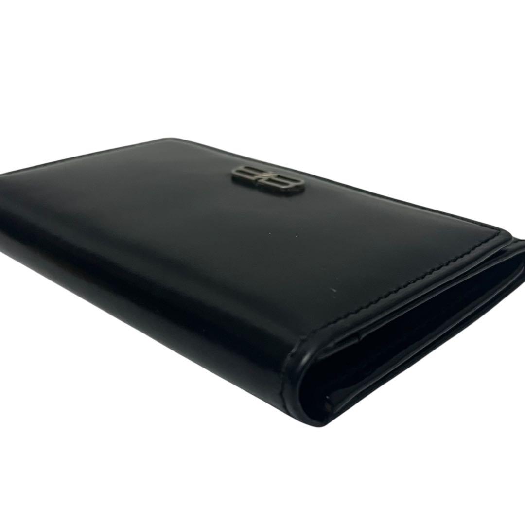 BALENCIAGA バレンシアガ 名刺入れ　パスケース　BBロゴ　レザー