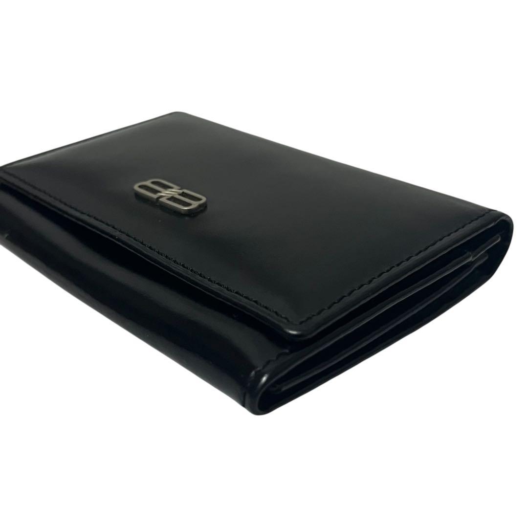 BALENCIAGA バレンシアガ 名刺入れ　パスケース　BBロゴ　レザー