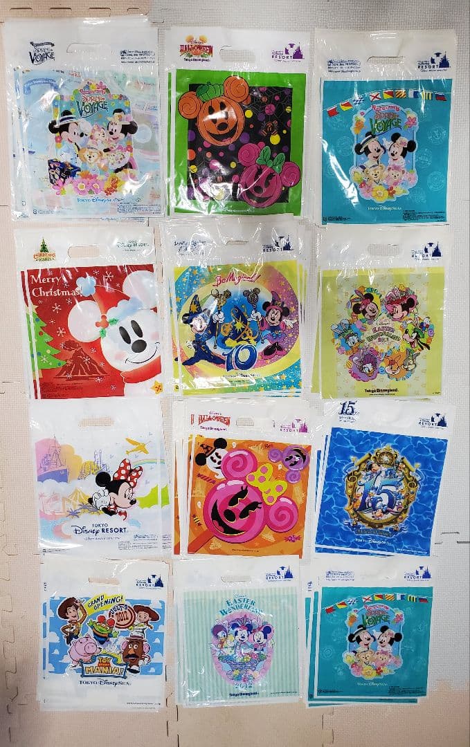 ディズニーリゾート 500枚以上 ショッパー レジ袋 おみやげ袋 ランド シー