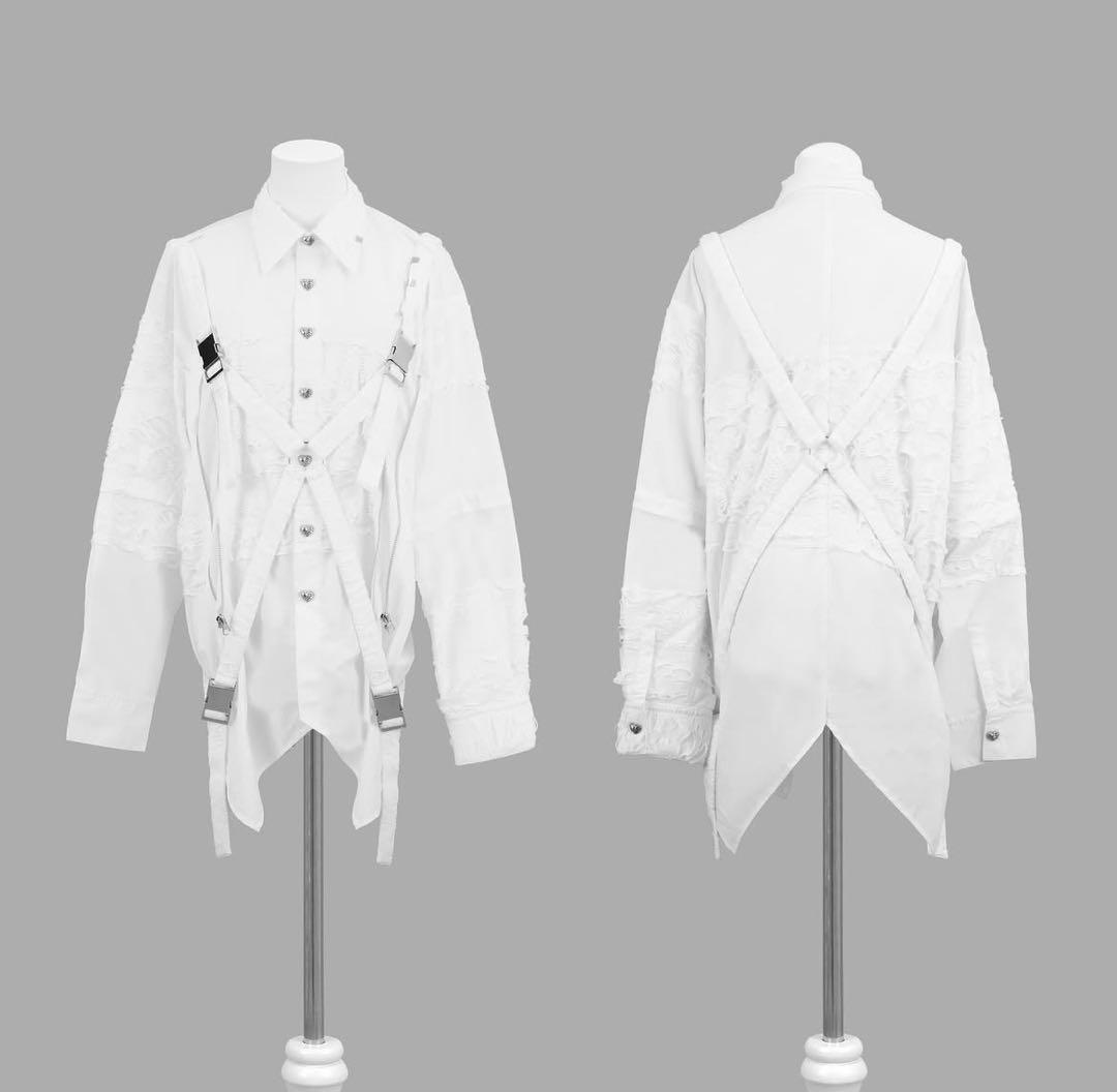 dimmoire 監禁ハーネスシャツ White