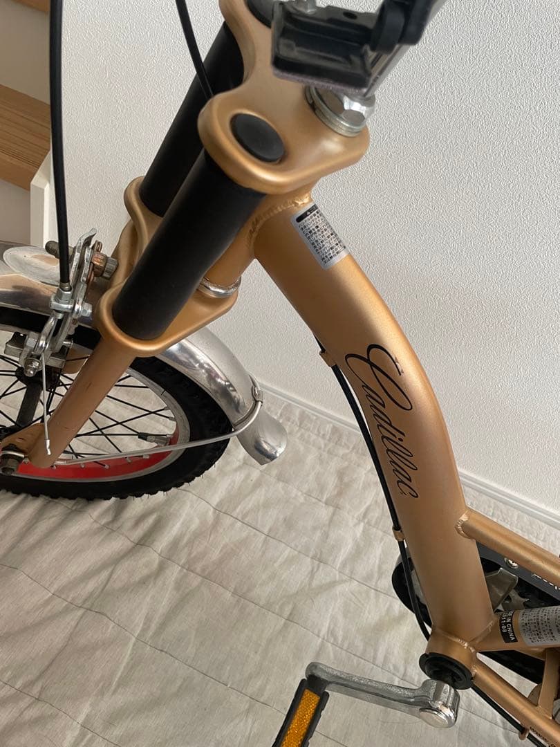 お引き取り限定 キャデラック 16インチ 幼児用自転車 ゴールド 希少 廃盤