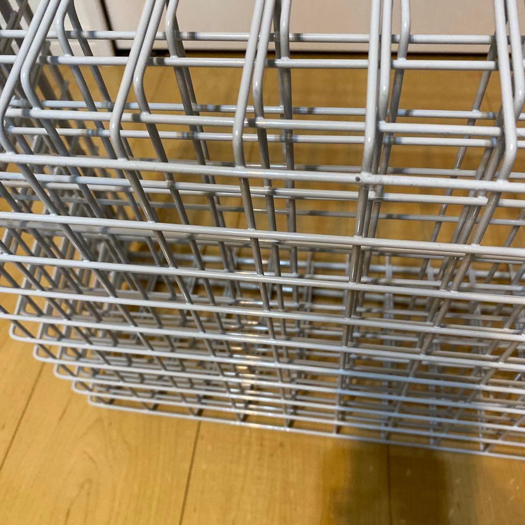 無印良品　シルバー ランドリーラック 追加カゴ　バスケット　84cm 4個セット