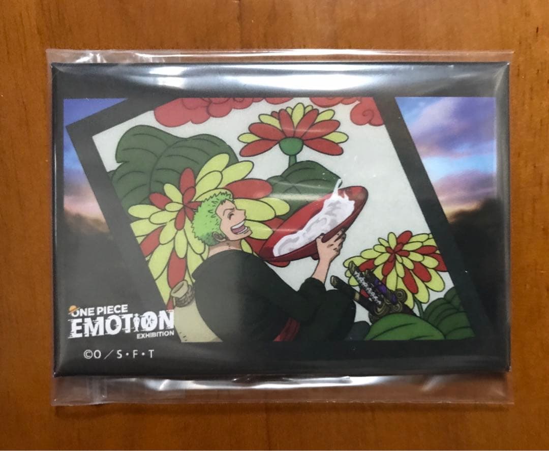 【希少】ONE PIECE EMOTION 花札柄 缶マグネット ロロノア・ゾロ