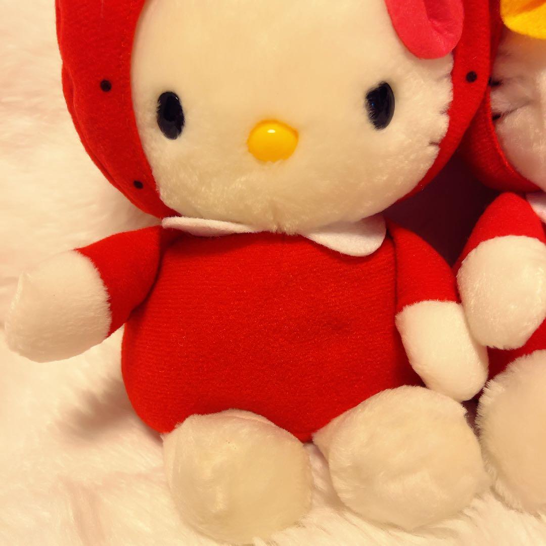 希少レア　ハローキティ　ミミィ　着ぐるみぬいぐるみ　イチゴ　平成レトロ　1999