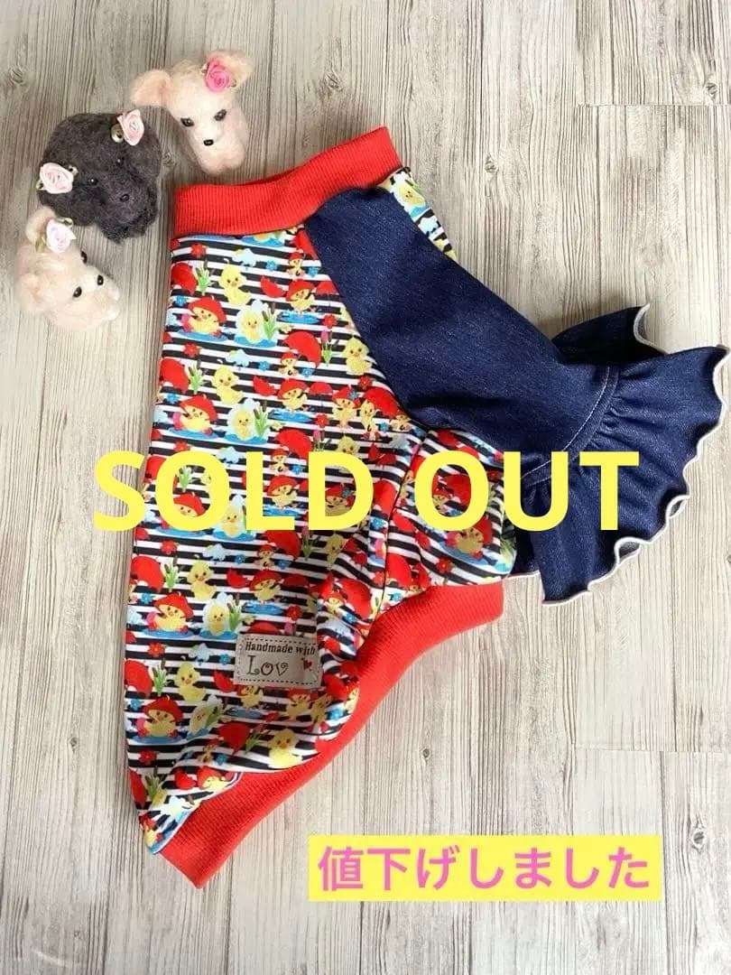 犬服 ラグラン(Ｌ) ꒡̈⃝Lily꒡̈⃝ハンドメイド