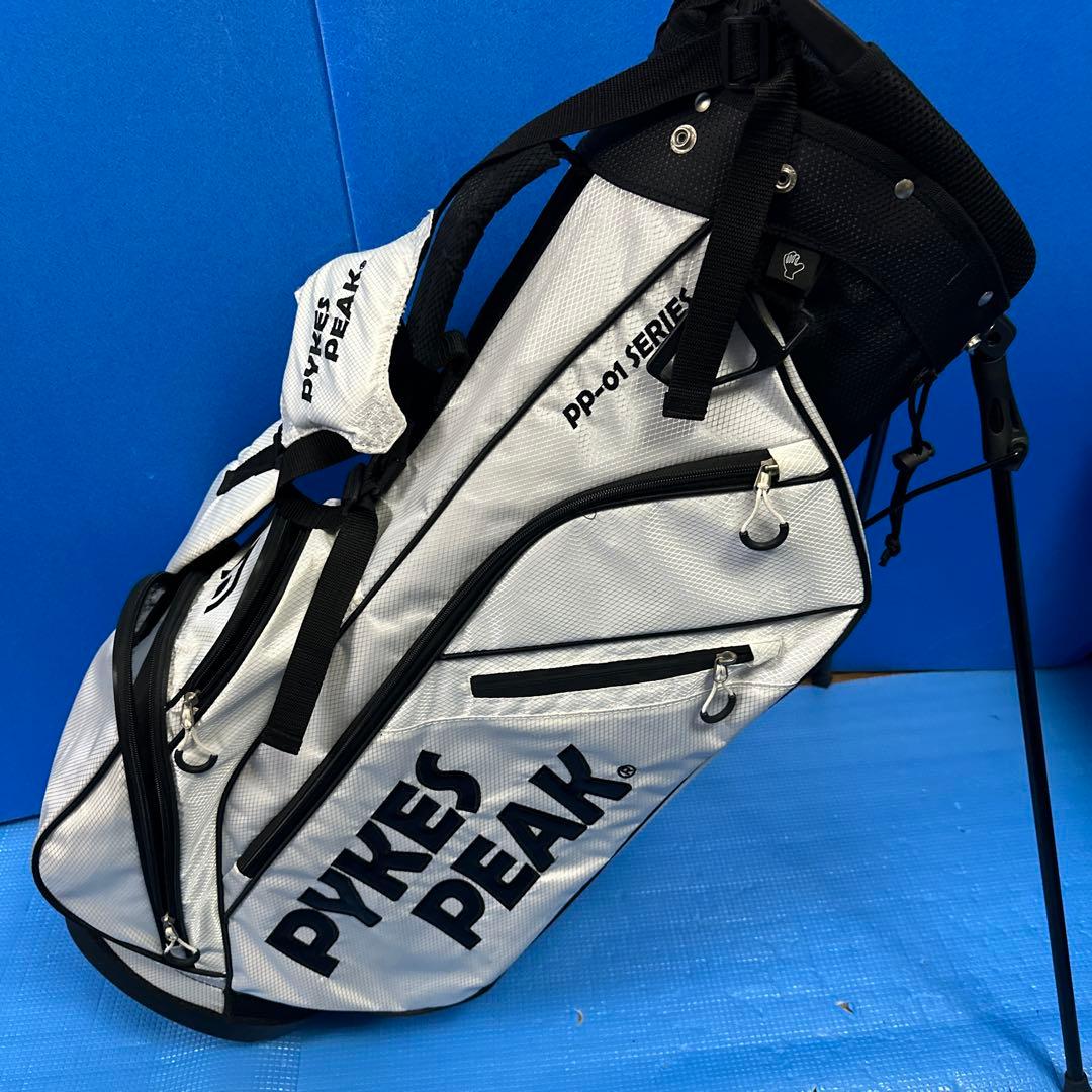 PYKES PEAK キャディバッグ ホワイト・ブラック