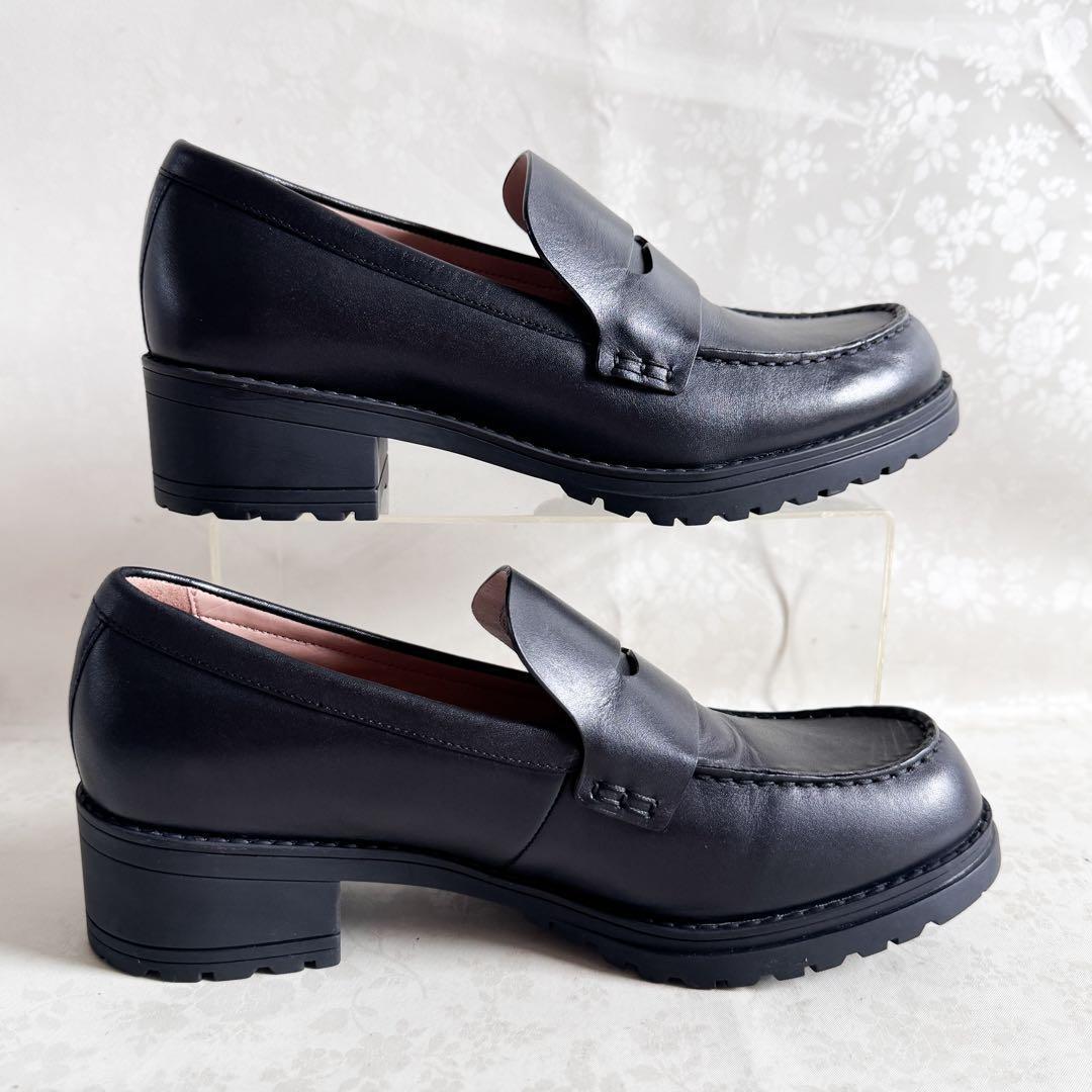 ✨極美品✨コールハーン カメア ラグ スリッポン ローファー 9B 厚底