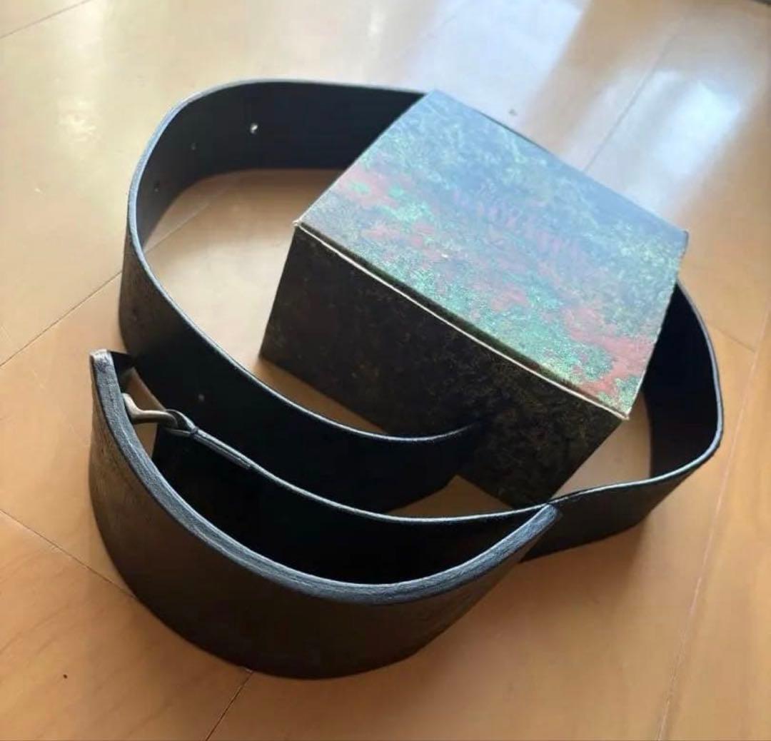 Jean Paul Gaultier ブラックレザーベルト